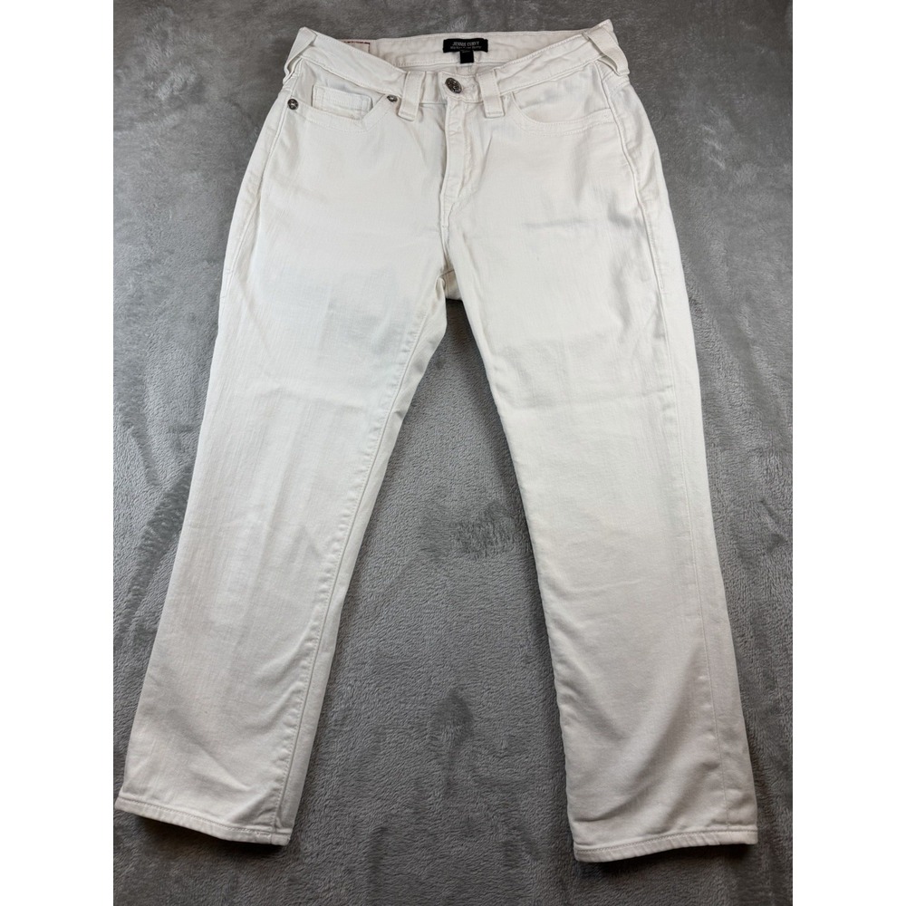 True Religion Jeans Womens 27 White Jennie Curvy High Rise Skinny Denim Stretch
